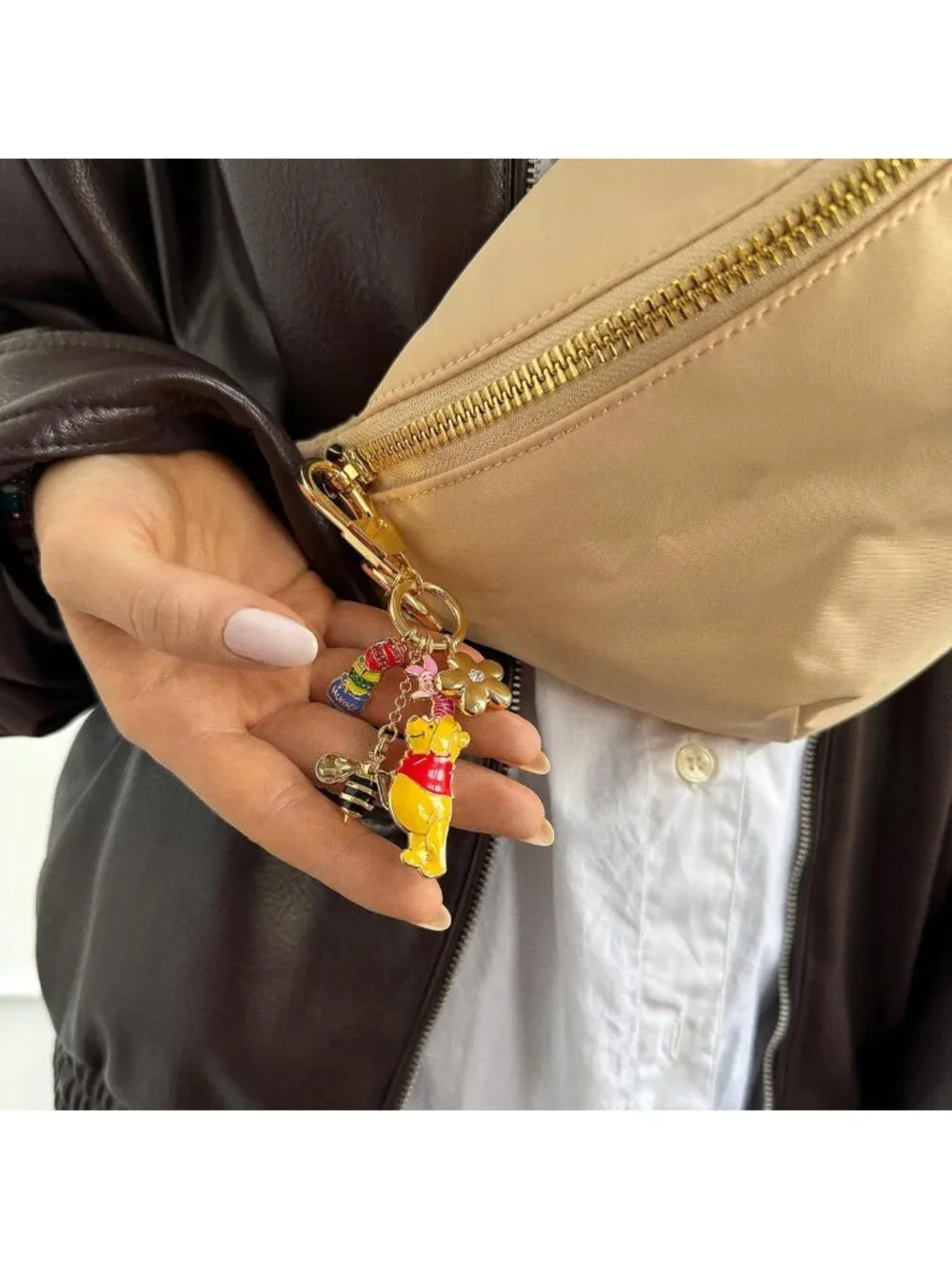 Disney Bag Charm Set - Dynamic Duo with Charm Ring & Lobster Clasp - Cute